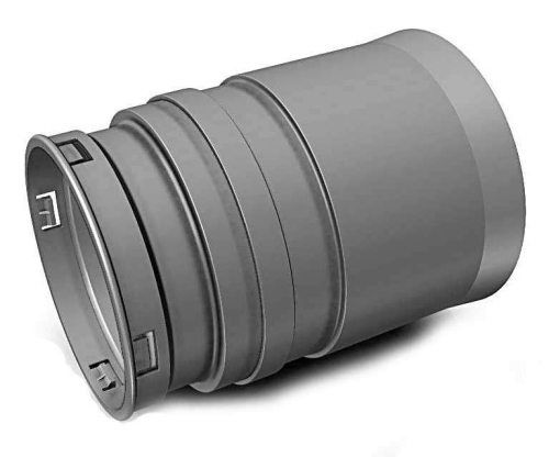 Raccord Droit D90 Optiflex ⌀90 - Optiflex / Flexigaine - 11091989 ALDES - 11091989 