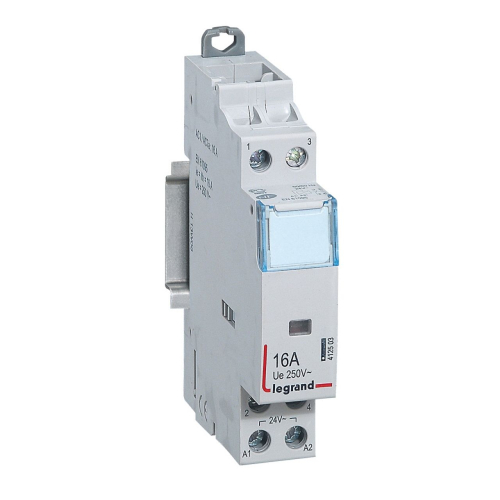 Contacteur de puissance CX³ bobine 24V~ -sans commande manuelle-2P/250V~-16A-O+F-412503-3245064125031-LEGRAND