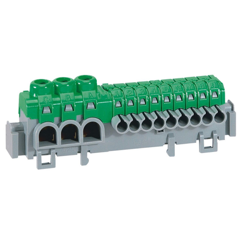 Bornier de répartition IP2X à connexion automatique universel - longueur 98mm-005051-3245060050511-LEGRAND