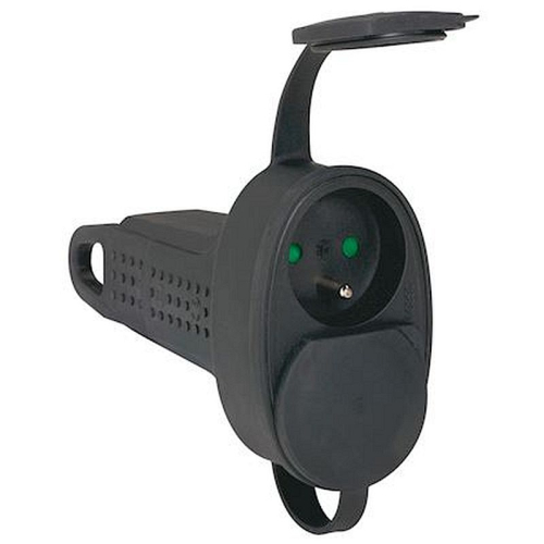 Prolongateur caoutchouc 2x2P+T 16A IP44 IK08 avec anneau de suspension-050575-3245060505752-LEGRAND