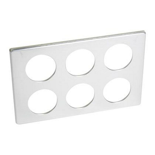 Plaque Céliane Métal 2x3 postes - finition Aluminium-068920-3414970709981-LEGRAND