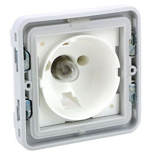 Socle étanche avec voyant Plexo composable IP55 - gris et blanc-069583-3245060695835-LEGRAND