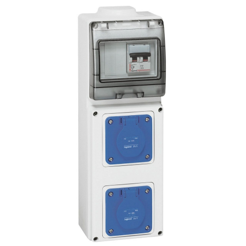Coffret 2 prises P17 IP44 - 2 prises 2P+T NF C 16A et 1 disjoncteur-058931-3245060589318-LEGRAND