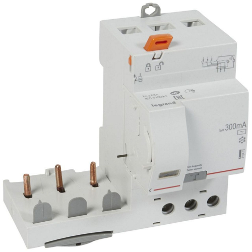 Bloc diff adaptable vis DX³ pour disj 1 mod/pôle -3P 230-400V~ 63A typeAC 300mA-410475-3245064104753-LEGRAND