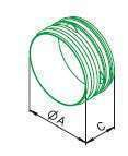 Raccord M pour ⌀160 - IP-IV 160 - 9453 HELIOS VENTILATEURS - 9453 