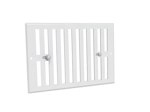 Grille obturable alu. prélaqué blanc - GO BL 190 x 75 - 7122 ANJOS - 7122 