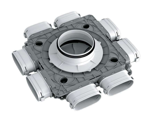 Plenum plat D160 8 x 52*117 - EconoFlex - PPOV0852117160 ECONOPRIME - PPOV0852117160 