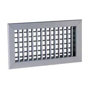 Grille de soufflage double déflexion à ailettes réglables. Finition aluminium anodisé - AC 102D F3 600x300 - 11050591 ALDES - 11050591 