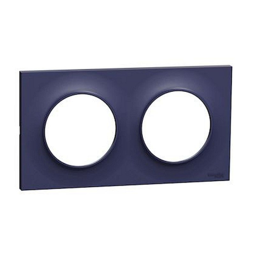 Odace Styl, plaque Cobalt 2 postes horiz./vert. entraxe 71mm-S550704-3606481062192-SCHNEIDER ELECTRIC FRANCE