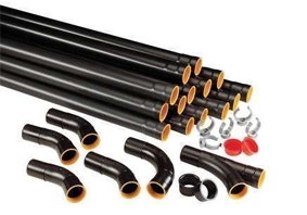 Conduits Aspiration centralisée - Kit réseau clipsable Ø 44 mm pour 3 prises - 11071031 ALDES - 11071031 