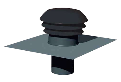 Entrée/Sortie d'air toiture gris diam 125mm - 296070 THERMOR - 296070 