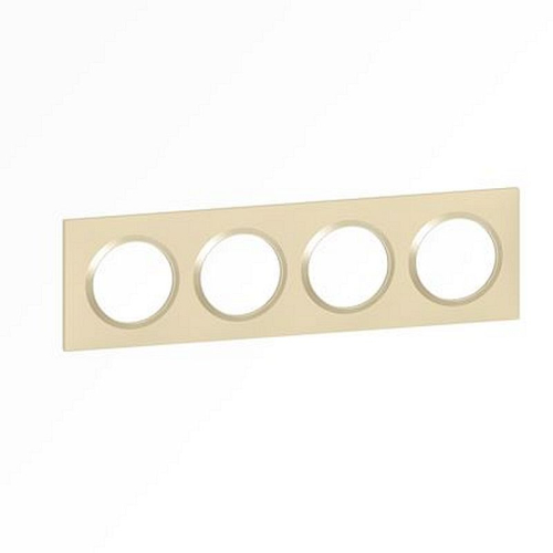 Plaque carrée dooxie 4 postes finition dune-600814-3414971019744-LEGRAND