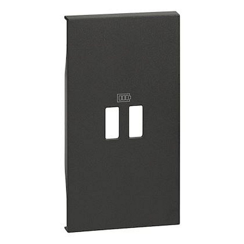Enjoliveur Living Now pour chargeur USB 2 modules - noir-BTKG12C-8005543611685-BTICINO