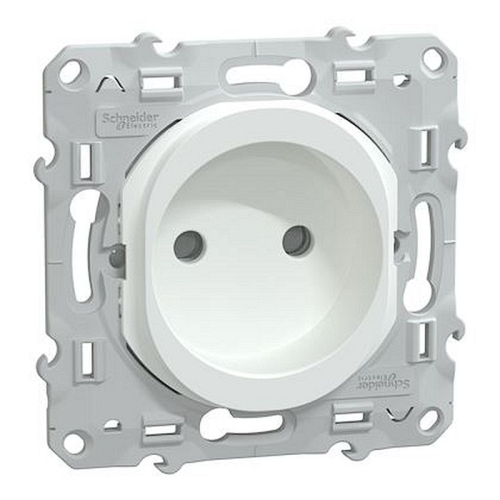 Ovalis - prise de courant à puits 2P 16A - bornes vis - Blanc-S320033-3606482192218-SCHNEIDER ELECTRIC FRANCE