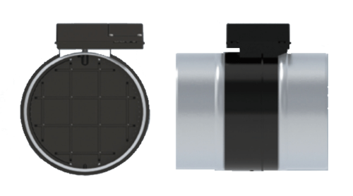 Registre motorisé diam 100 12/24V, ouvert sous tension + contacteur fin de course - RMVT - RMVT100-12-24C ECONONAME - RMVT100-12-24C 
