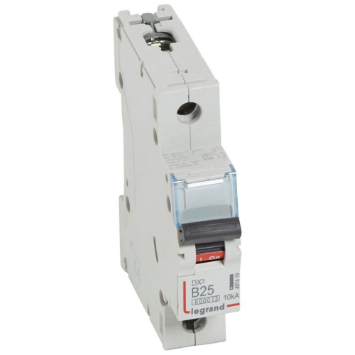 Disj. DX³6000 10kA arrivée haute/départ bas à vis 25A -courbe B -1 module-407419-3245064074193-LEGRAND