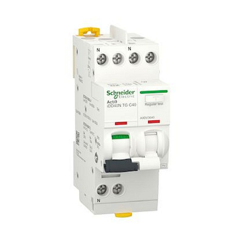 Acti9 iDD40N - disjoncteur différentiel tête de groupe - 1P+N C 40A 10kA 30mA AC-A9DV3640-3606481382511-SCHNEIDER ELECTRIC FRANCE