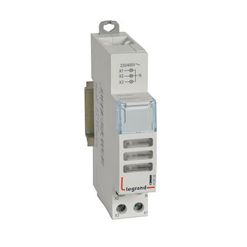 Voyant à LED CX³ triple 230V~ à 400V~ - blanc - 1 module-412932-3414970531582-LEGRAND