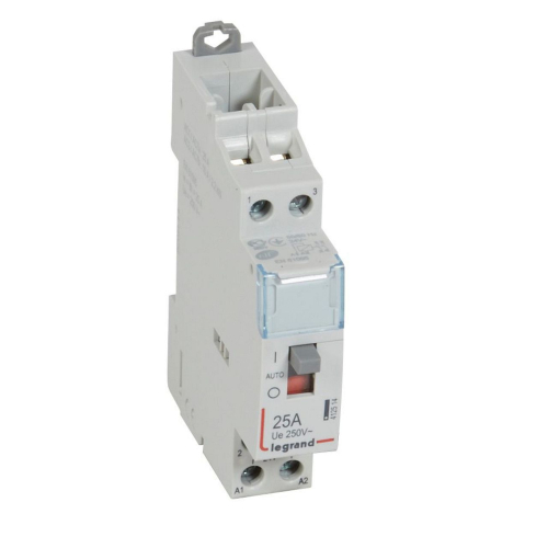 Contacteur de puissance CX³ commande manuelle 24V~ - 2P 250V~ - 25A - 2F - 1 mod-412514-3245064125147-LEGRAND