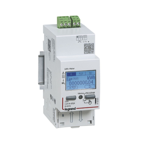Compteur monophasé EMDX³ non MID racc direct 63A - 2 modules sortie impulsions-412080-3414971413795-LEGRAND