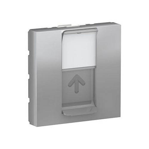 Unica - prise pour 1 RJ45 Keystone/Systimax - 2 mod - Alu - méca seul-NU946130-3606489458935-SCHNEIDER ELECTRIC FRANCE