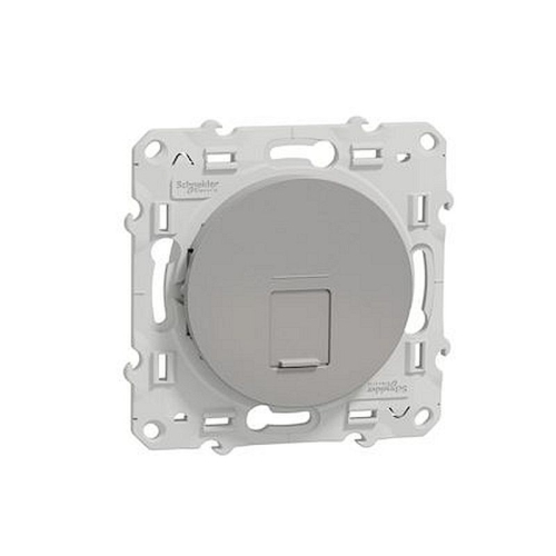 Odace, prise RJ45 Alu, grade 1 (téléphone + informatique) cat. 6 UTP, à vis-S530475-3606480391637-SCHNEIDER ELECTRIC FRANCE