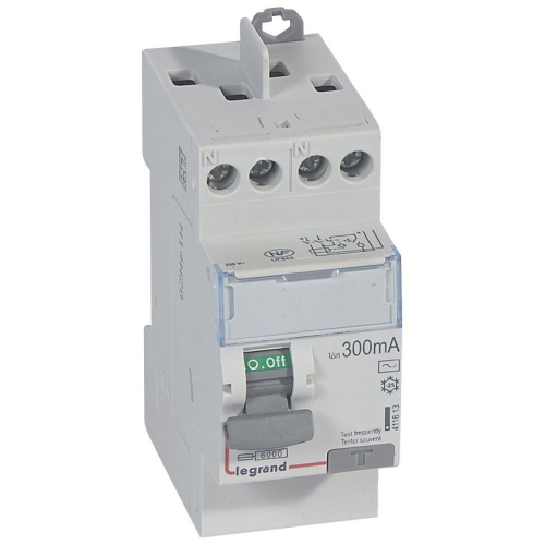 Interrupteur différentiel DX³-ID haut/haut vis - 2P 230V~ 25A AC 300mA - 2 mod-411613-3245064116138-LEGRAND