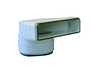Coude mixte vertical 55x220x125 plastique à joints - CMV 55X220X125 J - 460055 ATLANTIC - 460055 