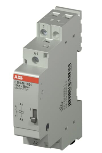 Télérupteur E290 - 16A- 1NO - 24VAC/12VDC (1 module)-2TAZ312000R2041-7612270939572-ABB