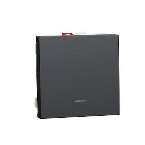 Unica - poussoir lumineux (localisation) - 10A - 2 mod - Anthracite - méca seul-NU320654N-3606489455415-SCHNEIDER ELECTRIC FRANCE