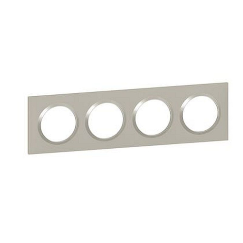 Plaque carrée dooxie 4 postes finition plume-600824-3414971019898-LEGRAND