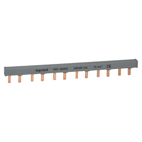 Peigne d'alimentation 2P HX³ traditionnel pour bornes vis - longueur 12 modules-404938-3245064049382-LEGRAND