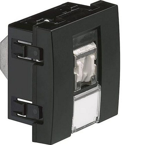 Systo prise RJ45 catégorie 6 STP pour Grade 3 2 modules Noir-WS226N-3250617112260-HAGER