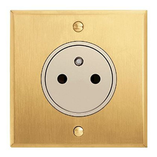 Art d'Arnould univers Mémoire prise de courant 2P+T Surface 16A 250V - or brossé-67231-3233620672310-ARNOULD
