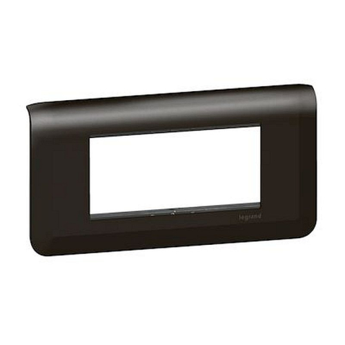 Plaque Mosaic avec support pour 4 modules montage horizontal - noir mat-099484-3414971824829-LEGRAND
