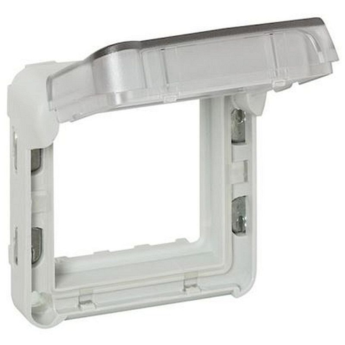 Adaptateur opaque Plexo composable IP55 pour Mosaic 2 modules - gris et blanc-069580-3245060695804-LEGRAND