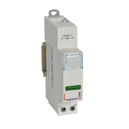 Voyant à LED CX³ simple 110V~ à 400V~ - vert - 1 module-412926-3414970531438-LEGRAND