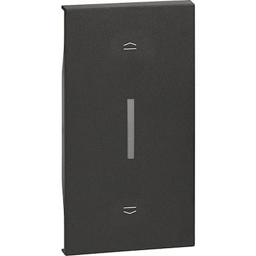 Enjoliveur Living Now pour interrupteur de volets roulants 2 modules - noir-BTKG06M2-8005543655016-BTICINO