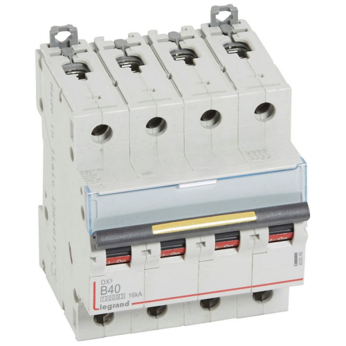 Disjoncteur DX³10000 16kA arrivée haute/départ bas vis 4P 40A courbe B - 4 mod-409086-3245064090865-LEGRAND