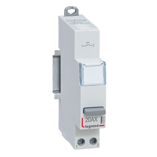 Poussoir modulaire simple fonction contact 1NO - 1 module-412908-3414970531407-LEGRAND