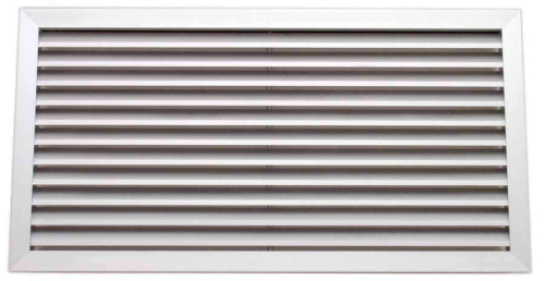 Grille de reprise à ailettes fixes. Couleur blanche - GAF-B 400/100 - 852024 S&P UNELVENT - 852024 