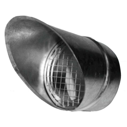 Prise et rejet d’air grillagé Galva D160 - PRAGGALD160 ECONONAME - PRAGGALD160 