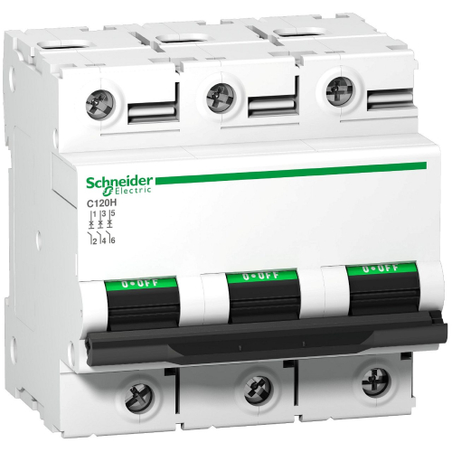 Disjoncteur C120H 3P 125 A, courbe C, 15 kA-A9N18470-3606480380419-SCHNEIDER ELECTRIC FRANCE