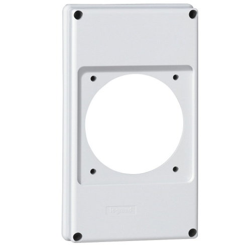 Plastron P17 220x125mm recevant 1 prise 63A pour composer un coffret P17-057717-3245060577179-LEGRAND
