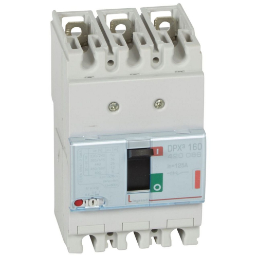 Disjoncteur magnétothermique DPX³160 pouvoir de coupure 36kA 400V~ - 3P - 125A-420086-3245064200868-LEGRAND