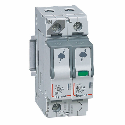 Parafoudre basse tension typeT2 Imax 40kA/pôle - 1P+N 320V~ - 2 modules-412244-3414970517708-LEGRAND