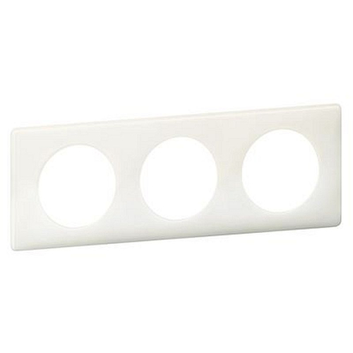 Plaque Céliane Laqué 3 postes - finition Blanc-066633-3245060666330-LEGRAND