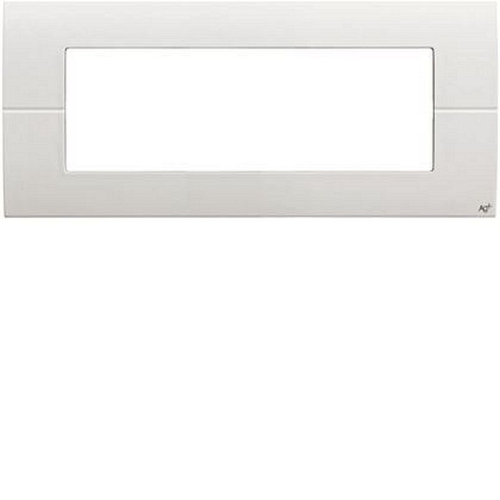 Systo plaque horizontale entraxe 57 6 modules Blanc AntiBactérien-WS411H-3250617147477-HAGER