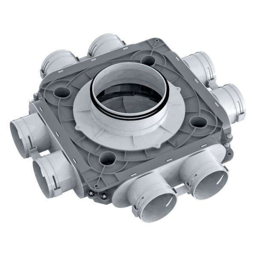 Plenum plat D160 8x75 - EconoFlex  - 1050160/75x8 ECONOPRIME - 1050160/75x8 