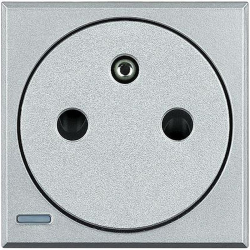 Prise de courant 2P+T Surface Axolute à bornes automatiques - Alu - 2 modules-HC4142AF-8005543525036-BTICINO